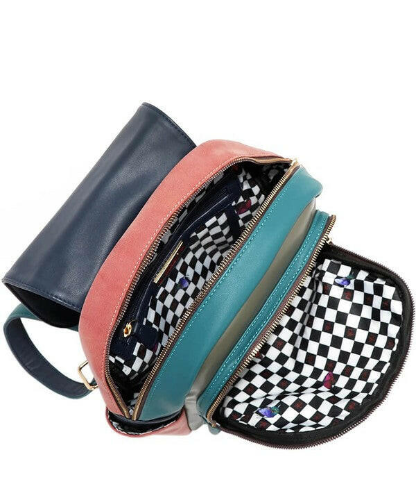 Nicole Lee USA Cat Eco-Leather Convertible Backpack Bag.