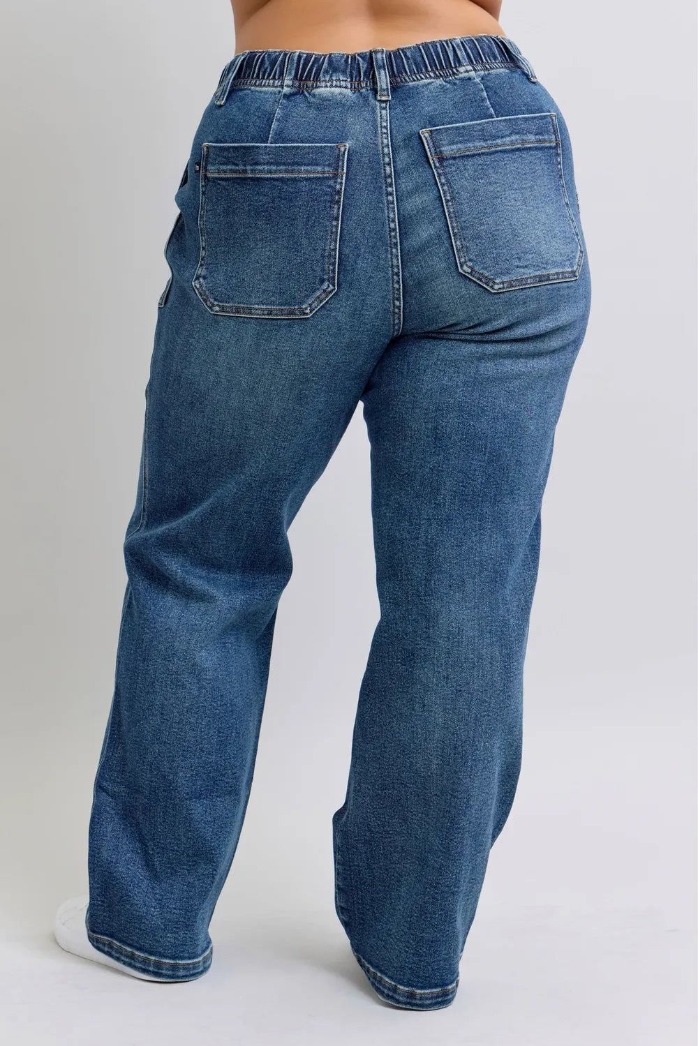 Judy Blue Plus Size High Waist Drawstring Wide Leg Jeans - Premium Women / Jeans & Denim from Trendsi - Just $72.99! Shop now at Handbags Specialist Headquarter