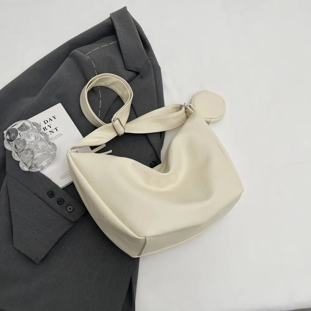 PU Leather Crossbody Bag with Small Purse - Premium handbags from Trendsi - Just $28.99! Shop now at Handbags Specialist Headquarter