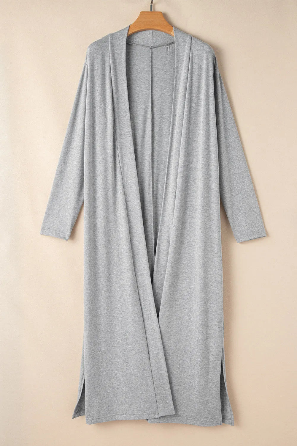 Open Front Long Sleeve Cardigan and Pants Lounge Set - Premium Sleepwear from Trendsi - Just $48.52! Shop now at Handbags Specialist Headquarter