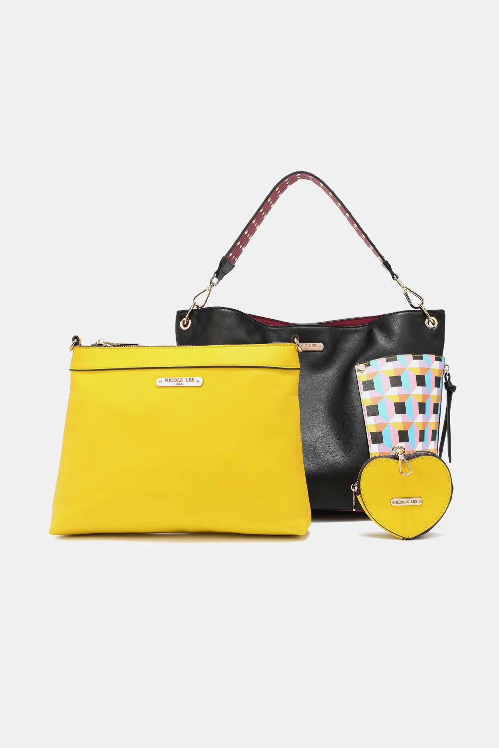 Nicole Lee USA Quihn 3-Piece Handbag Set - Premium Handbags from Trendsi - Just $66.99! Shop now at Handbags Specialist Headquarter