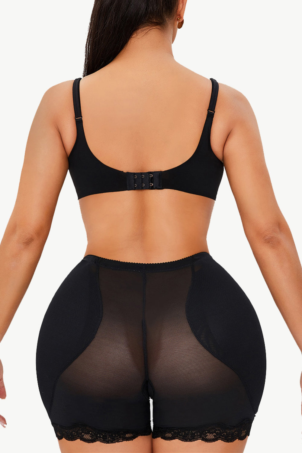 Full Size Scalloped Lace Trim Pull-On Shaping Shorts - Premium Bottoms from Trendsi - Just $33! Shop now at Handbags Specialist Headquarter