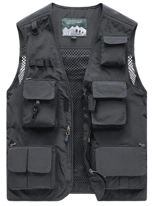 Men's Full Size Zip Up Vest Plus Size - Premium Men's Zip Up Vest from Trendsi - Just $86.55! Shop now at Handbags Specialist Headquarter