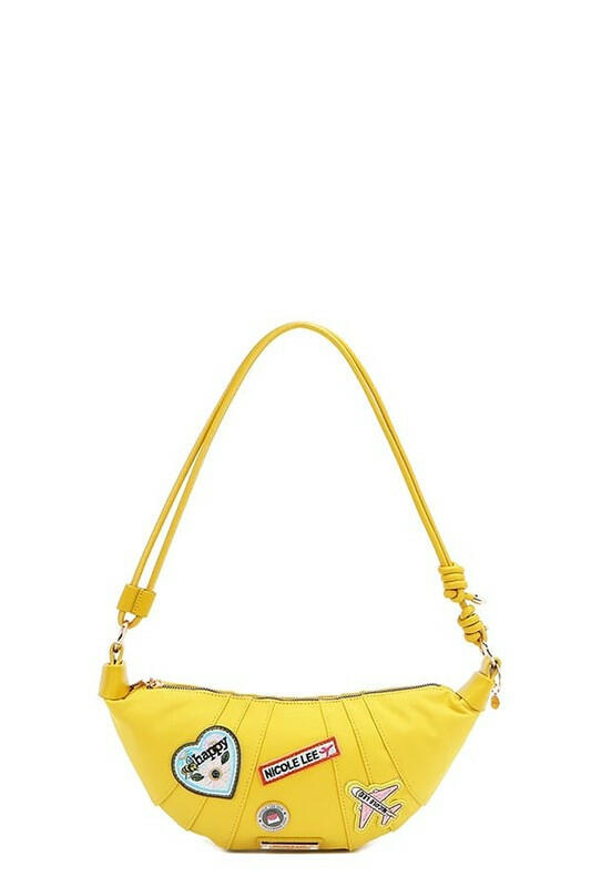 Nicole Lee USA Color Patch Croissant Bag.