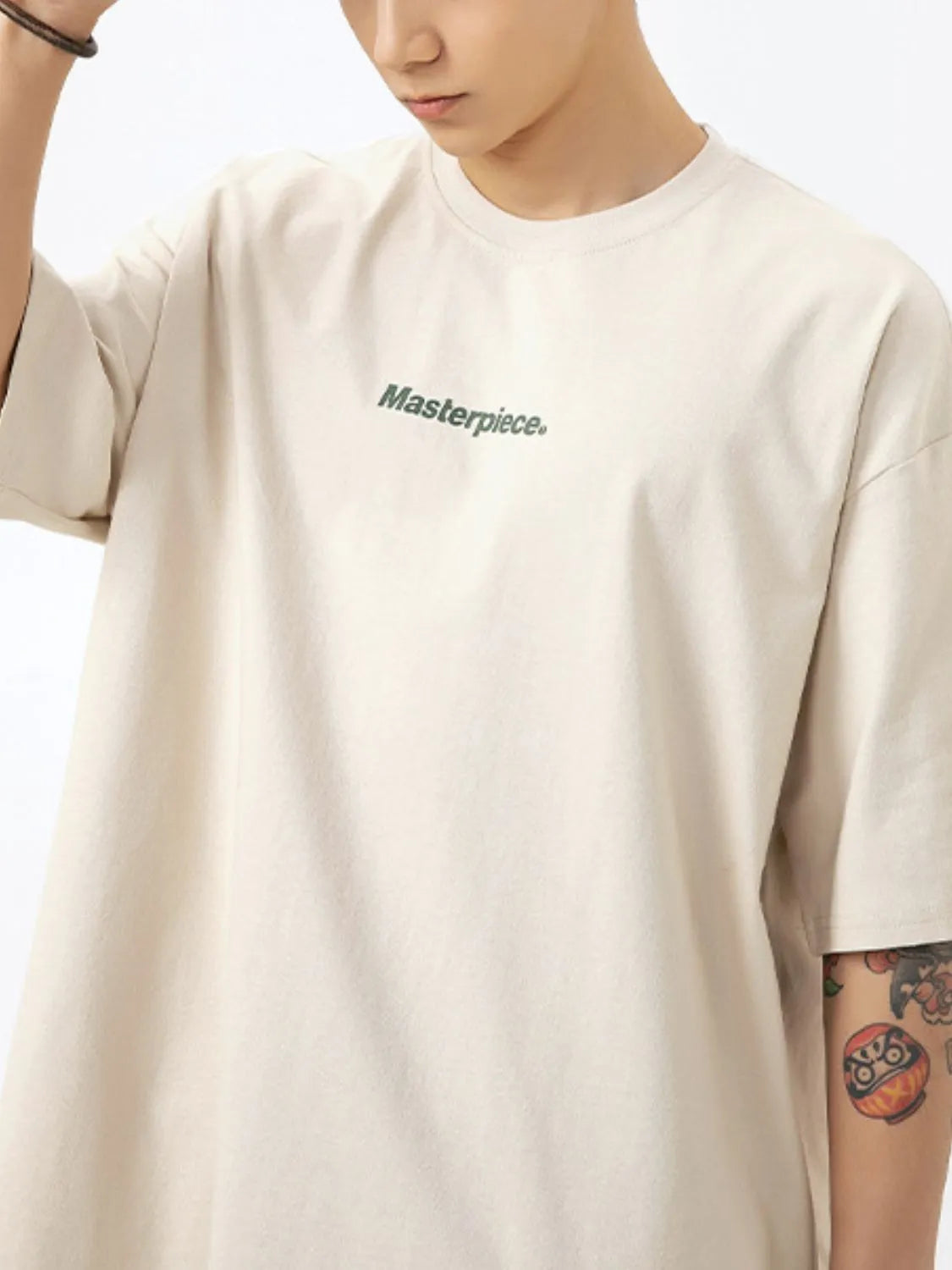 Men's Plus Size Round Neck Half Sleeve T-Shirt - Premium Men's T-Shirt from Trendsi - Just $25.99! Shop now at Handbags Specialist Headquarter