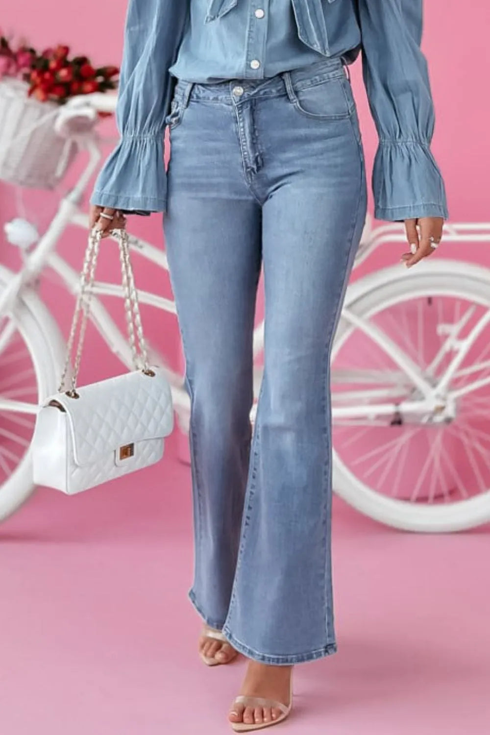 Bootcut Jeans with Pockets - Premium Women / Jeans & Denim from Trendsi - Just $33.62! Shop now at Handbags Specialist Headquarter