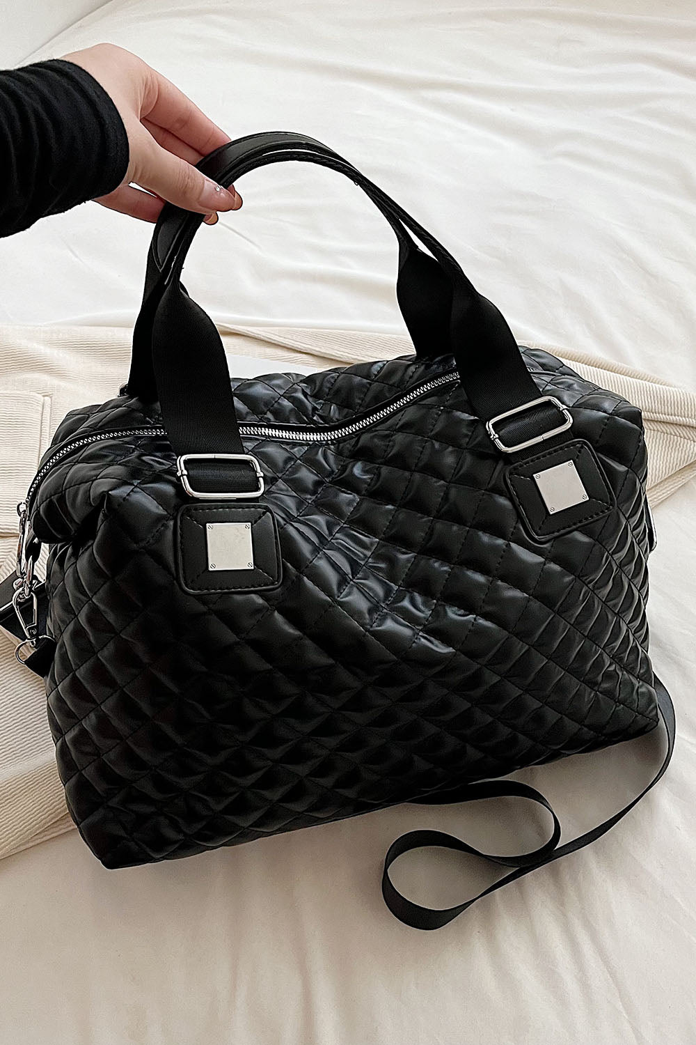 PU Leather Handbag - Premium Handbags from Trendsi - Just $33.99! Shop now at Handbags Specialist Headquarter