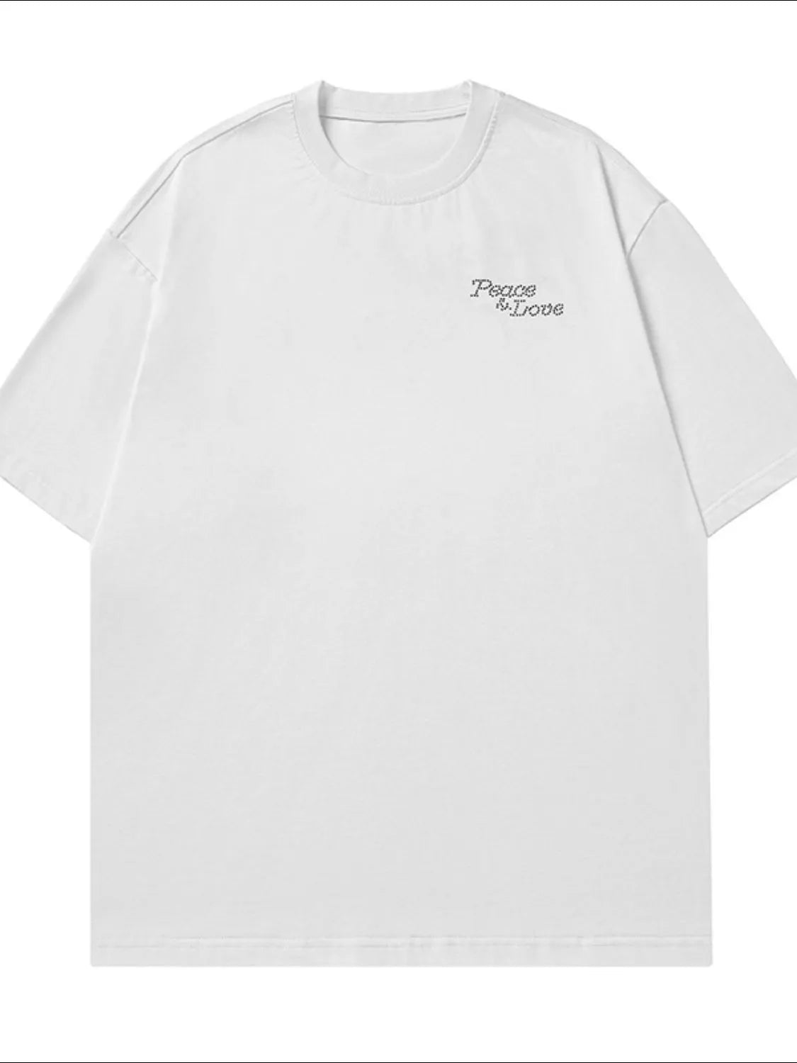 Men's Plus Size Rhinestone Round Neck Half Sleeve T-Shirt - Premium Men's T Shirt from Trendsi - Just $27! Shop now at Handbags Specialist Headquarter