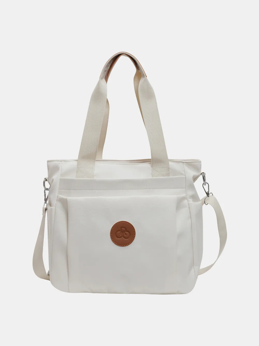 Nylon Solid Color Tote Bag - Premium Tote Bag from Trendsi - Just $31.99! Shop now at Handbags Specialist Headquarter