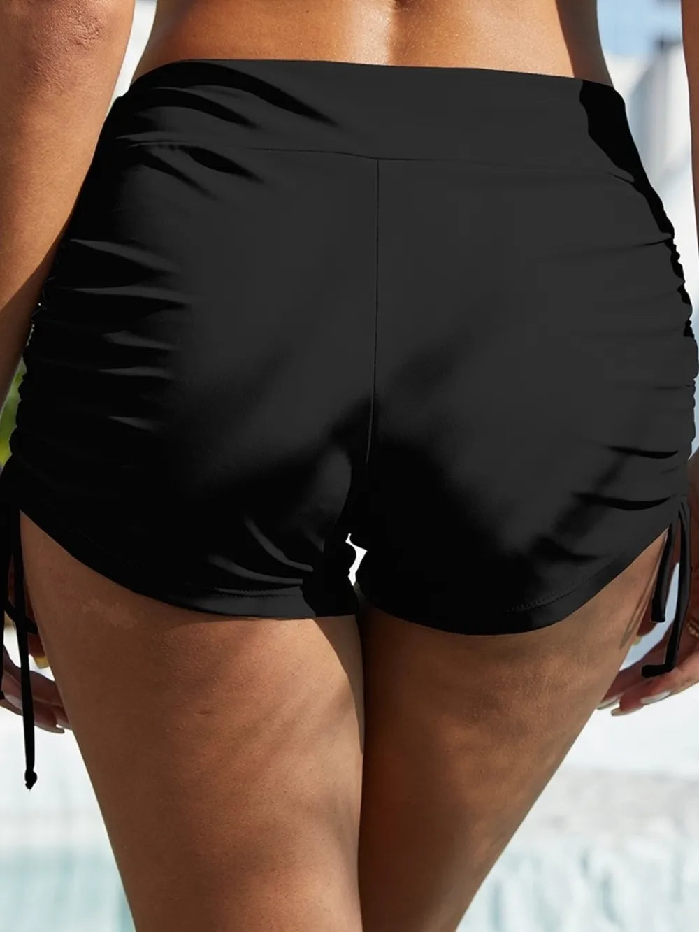 FAM-FAM Drawstring Mid-Rise Waist Swim Shorts - Premium  from Trendsi - Just $25.99! Shop now at Handbags Specialist Headquarter