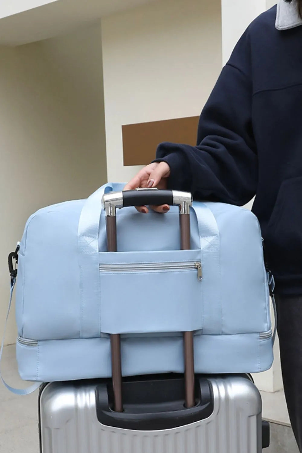 Nylon Dry and Wet Separation Travel Bag - Premium travel-bag from Trendsi - Just $39.99! Shop now at Handbags Specialist Headquarter