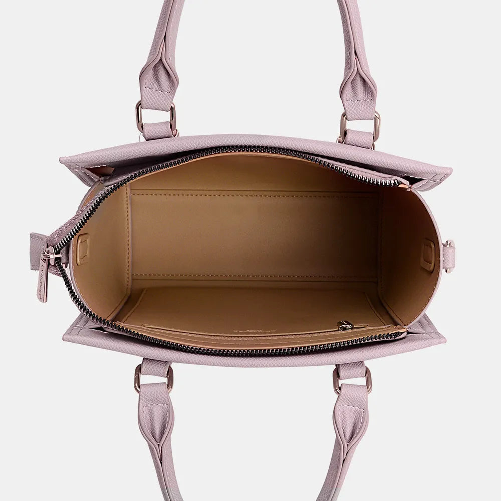 David Jones PU Leather Handbag - Premium Tote Bag from Trendsi - Just $44.99! Shop now at Handbags Specialist Headquarter