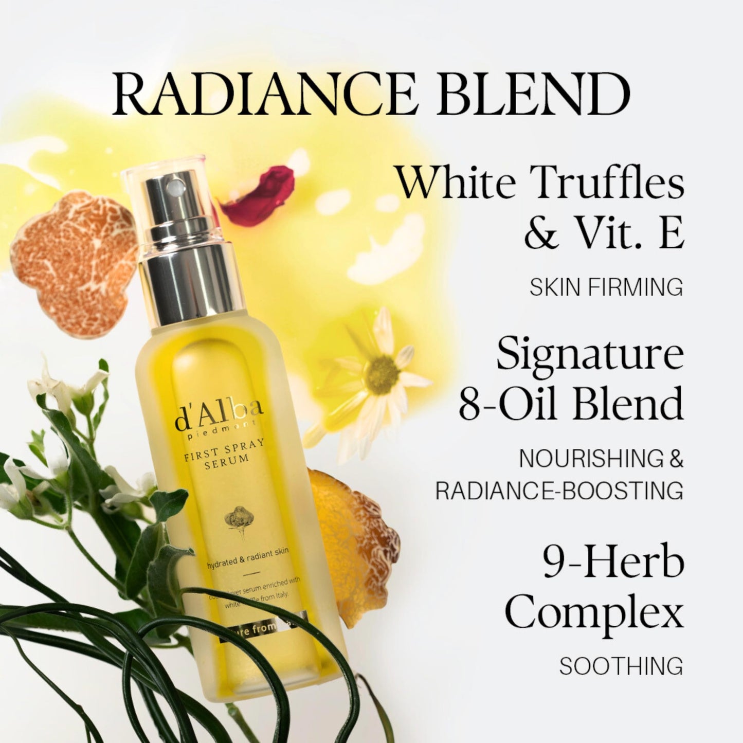 D'alba Truffle Glow Serum Mist - Vegan Radiance Boost - Handbags Specialist Headquarter