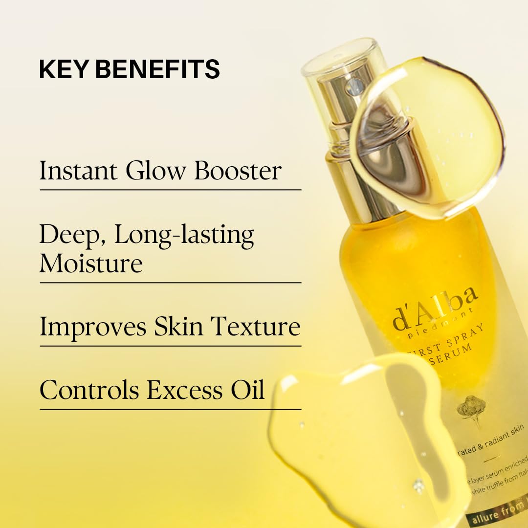 D'alba Truffle Glow Serum Mist - Vegan Radiance Boost - Handbags Specialist Headquarter
