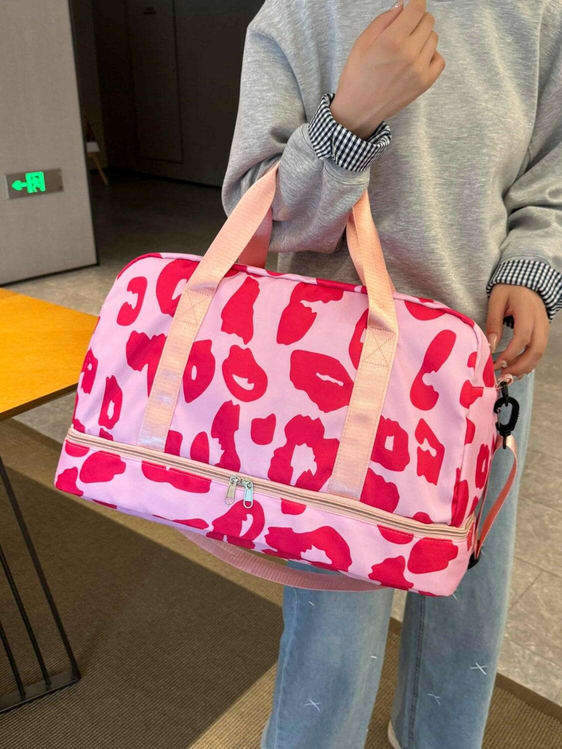 Oxford Cloth Leopard Travel Bag - Premium Luggage Travel Bags from Trendsi - Just $32.99! Shop now at Handbags Specialist Headquarter