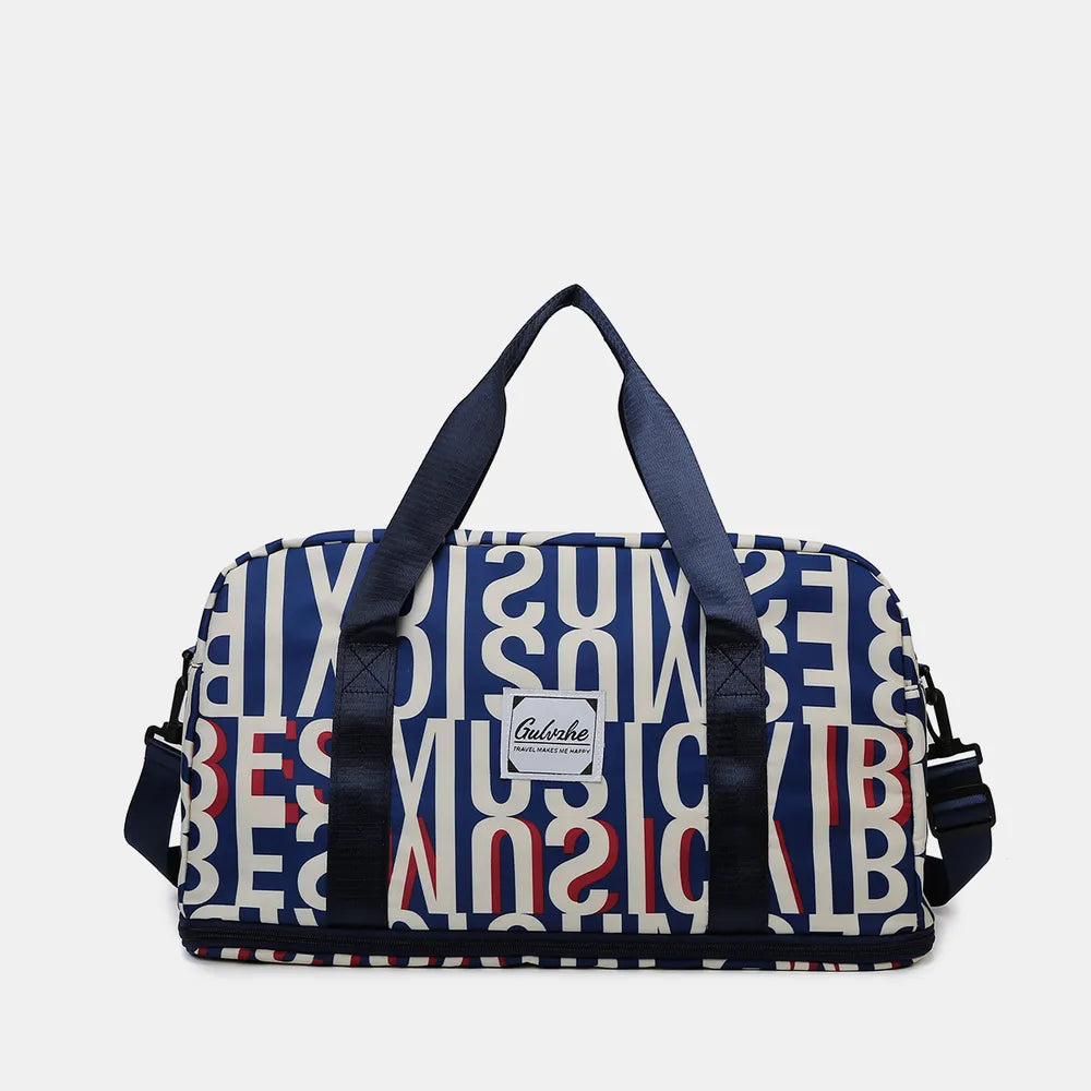 Oxford Cloth Printed Travel Bag - Premium travel-bag from Trendsi - Just $44.99! Shop now at Handbags Specialist Headquarter