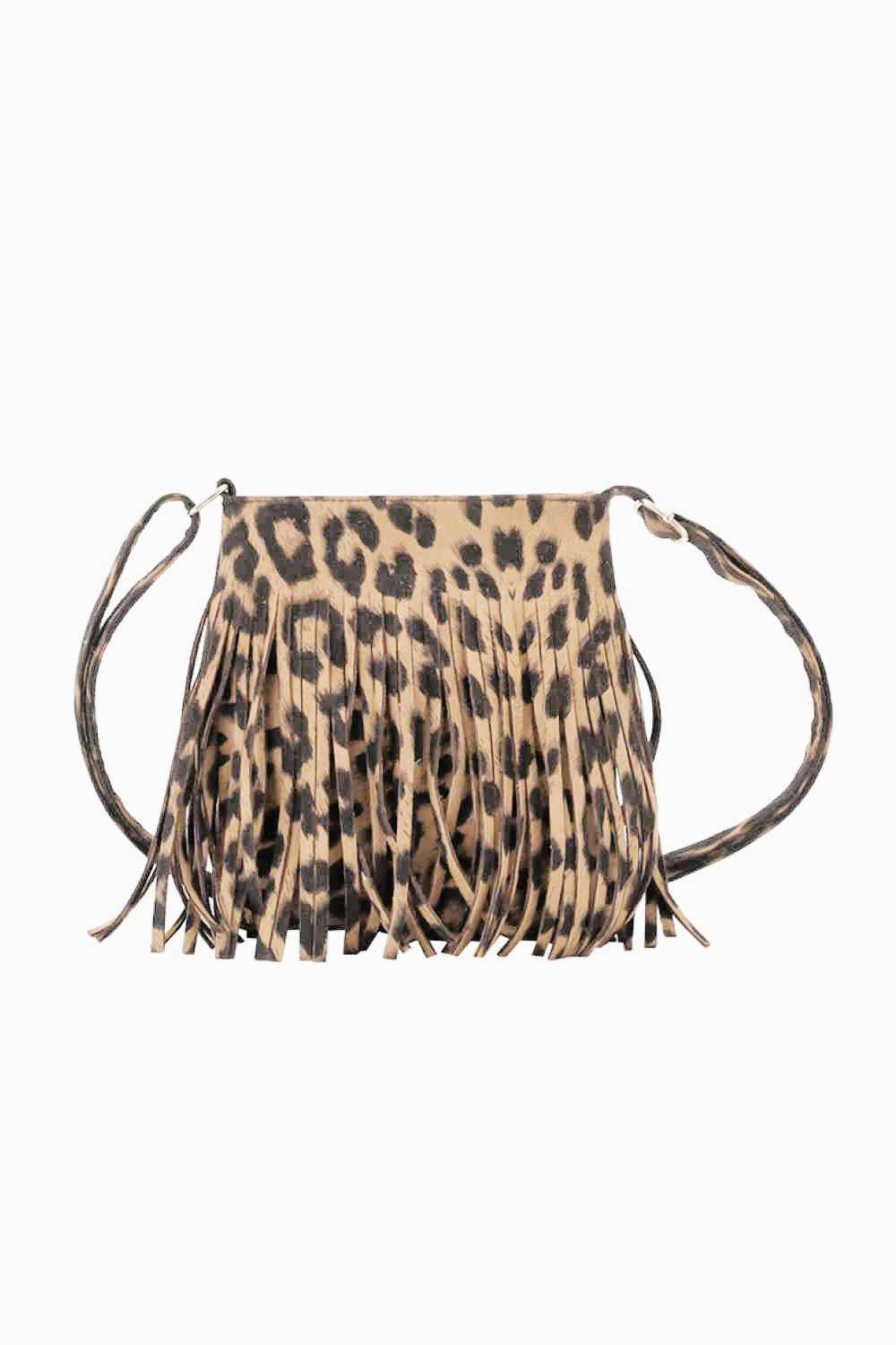 Adored PU Leather Crossbody Bag with Fringe - Premium Crossbody Bag from Trendsi - Just $26.99! Shop now at Handbags Specialist Headquarter