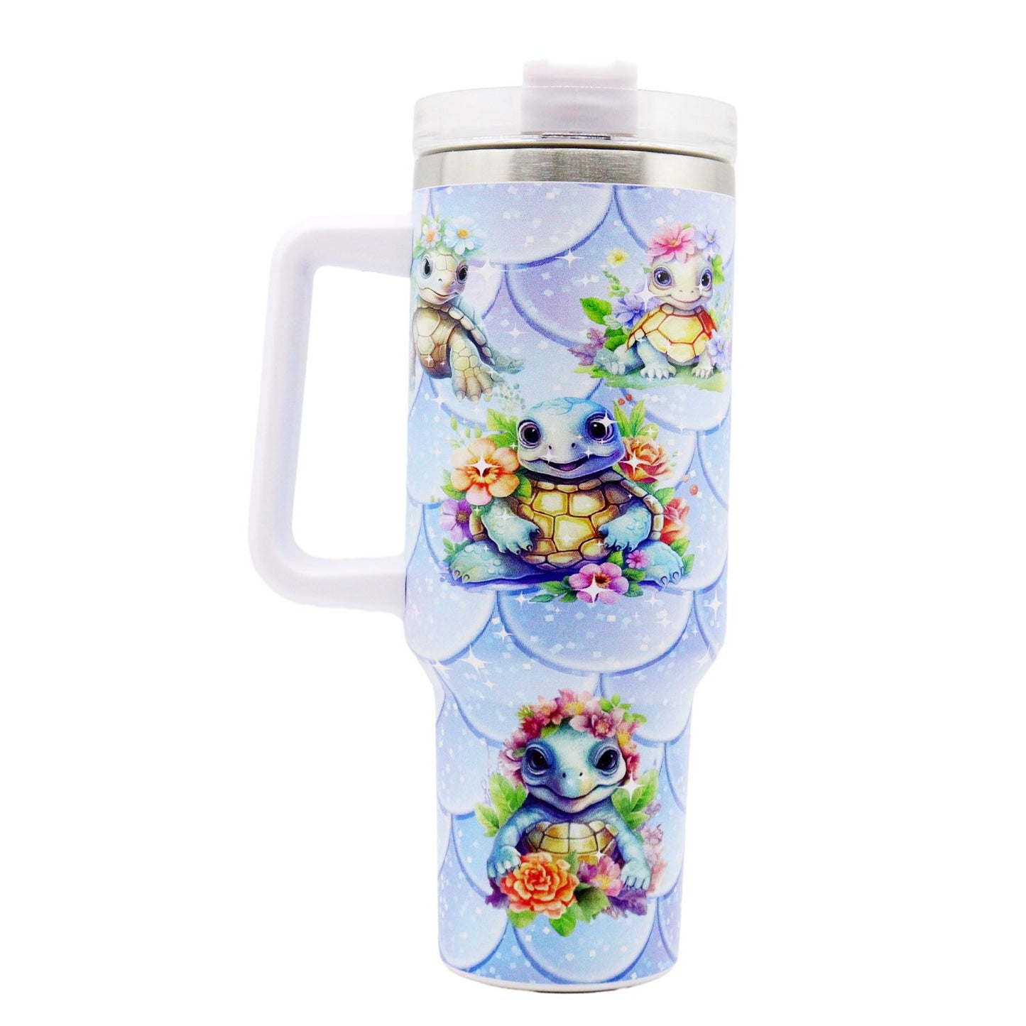 1pc 40oz Water Bottles,5D Little Turtle Series Tumbler,Large Capacity Stainless Steel Tumbler Insulation Cup With Lid And Straw For Women,Camping,Driving,skiing,Thermocoolers.Best Gift - Premium Water Bottles from Doba - Just $31.60! Shop now at Handbags Specialist Headquarter