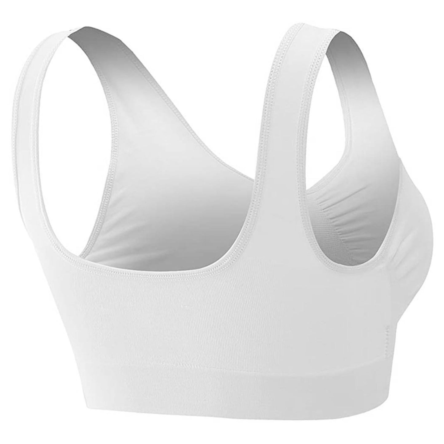 3 Pack Sport Bras For Women Seamless Wire free Bra Light Support Tank Tops For Fitness Workout Sports Yoga Sleep Wearing - Premium Tops from Doba - Just $32.50! Shop now at Handbags Specialist Headquarter
