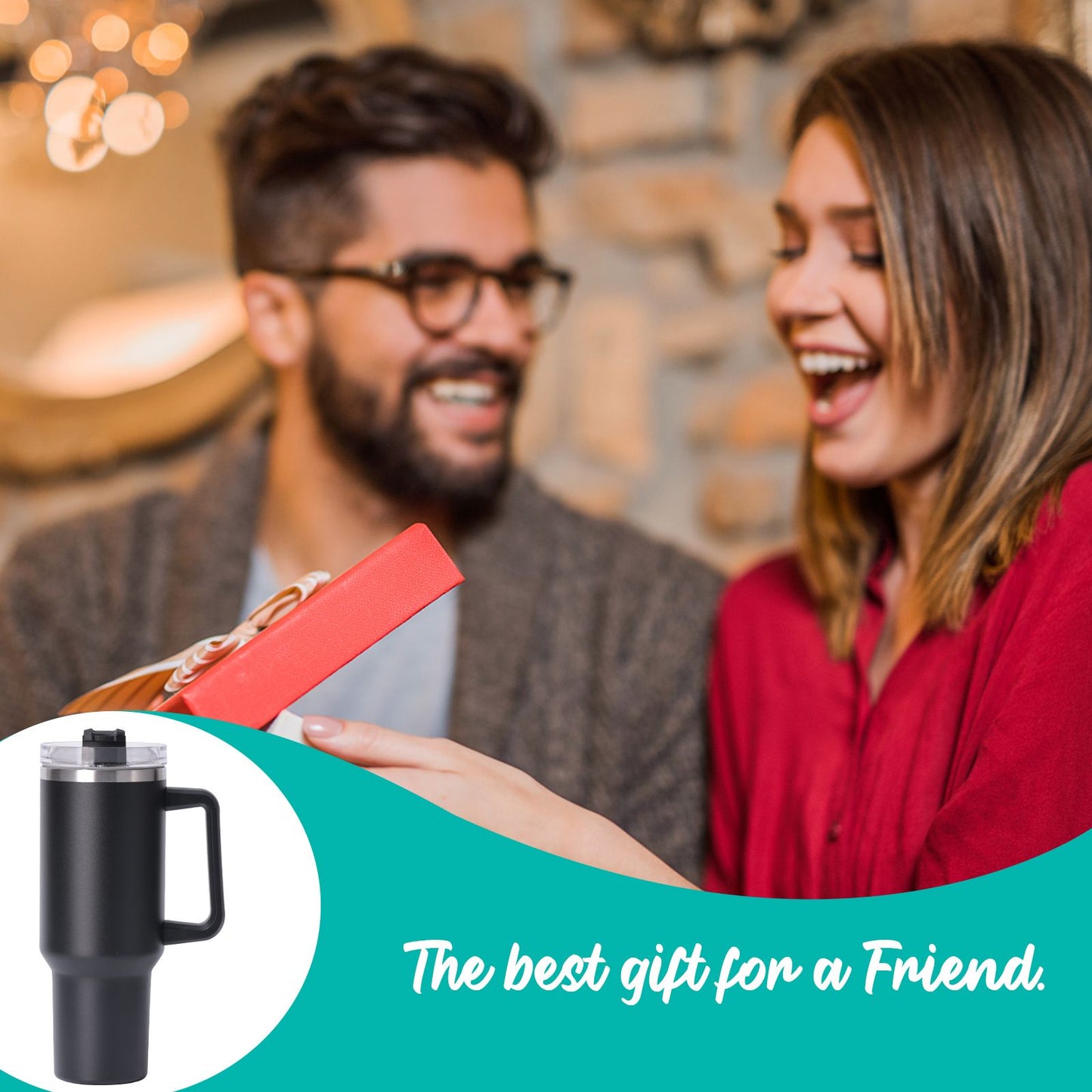 40oz large capacity tumbler With Handle And Straw Lid, Insulated Reusable Stainless Steel Water Bottles Travel Mug Coffee Cup car cup water cup For Men Women Outdoor Camping Driving, gift - Premium Water Bottles from Doba - Just $31.60! Shop now at Handbags Specialist Headquarter
