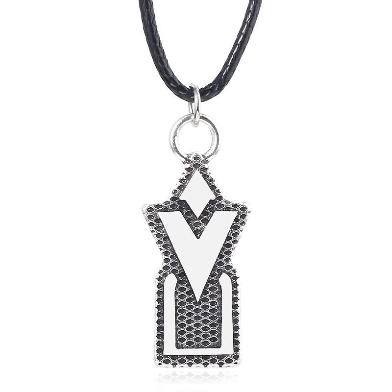 Openwork Gemstone Necklace Keychain Pendant Zinc Alloy - Premium Key chain from Doba - Just $15.05! Shop now at Handbags Specialist Headquarter