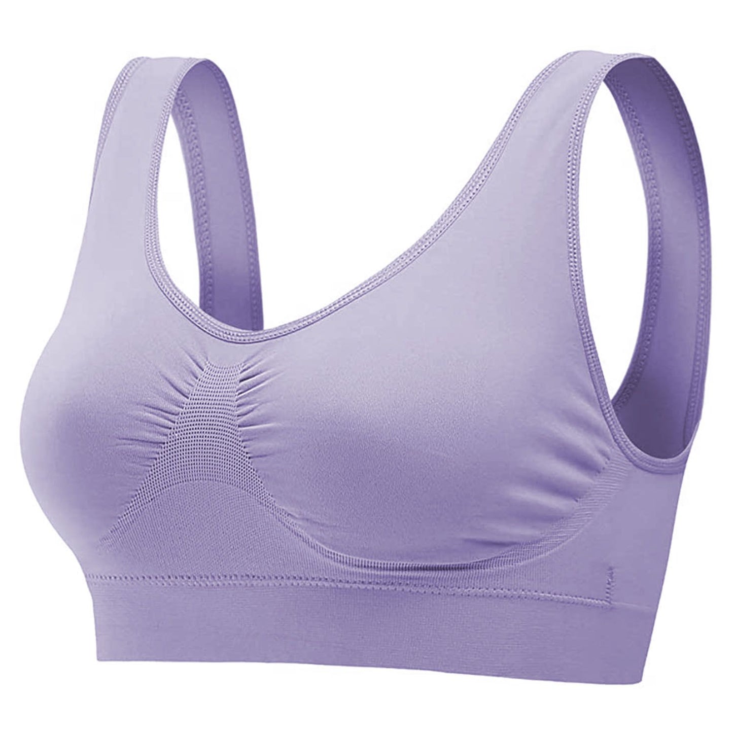 3 Pack Sport Bras For Women Seamless Wire free Bra Light Support Tank Tops For Fitness Workout Sports Yoga Sleep Wearing - Premium Tops from Doba - Just $32.50! Shop now at Handbags Specialist Headquarter