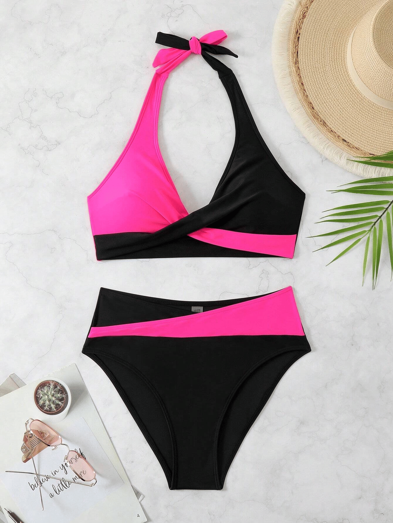 Women's two-piece multi color quick drying fashionable bikini swimsuit - Premium Swimsuit Set from Doba - Just $29.48! Shop now at Handbags Specialist Headquarter