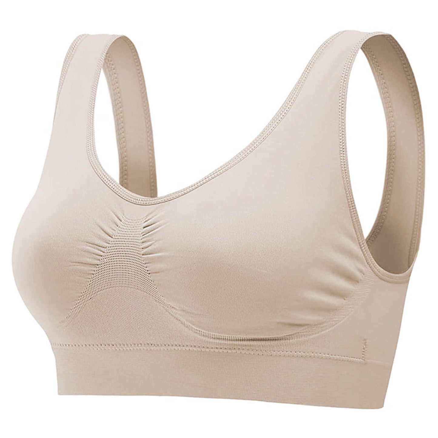 3 Pack Sport Bras For Women Seamless Wire free Bra Light Support Tank Tops For Fitness Workout Sports Yoga Sleep Wearing - Premium Tops from Doba - Just $32.50! Shop now at Handbags Specialist Headquarter