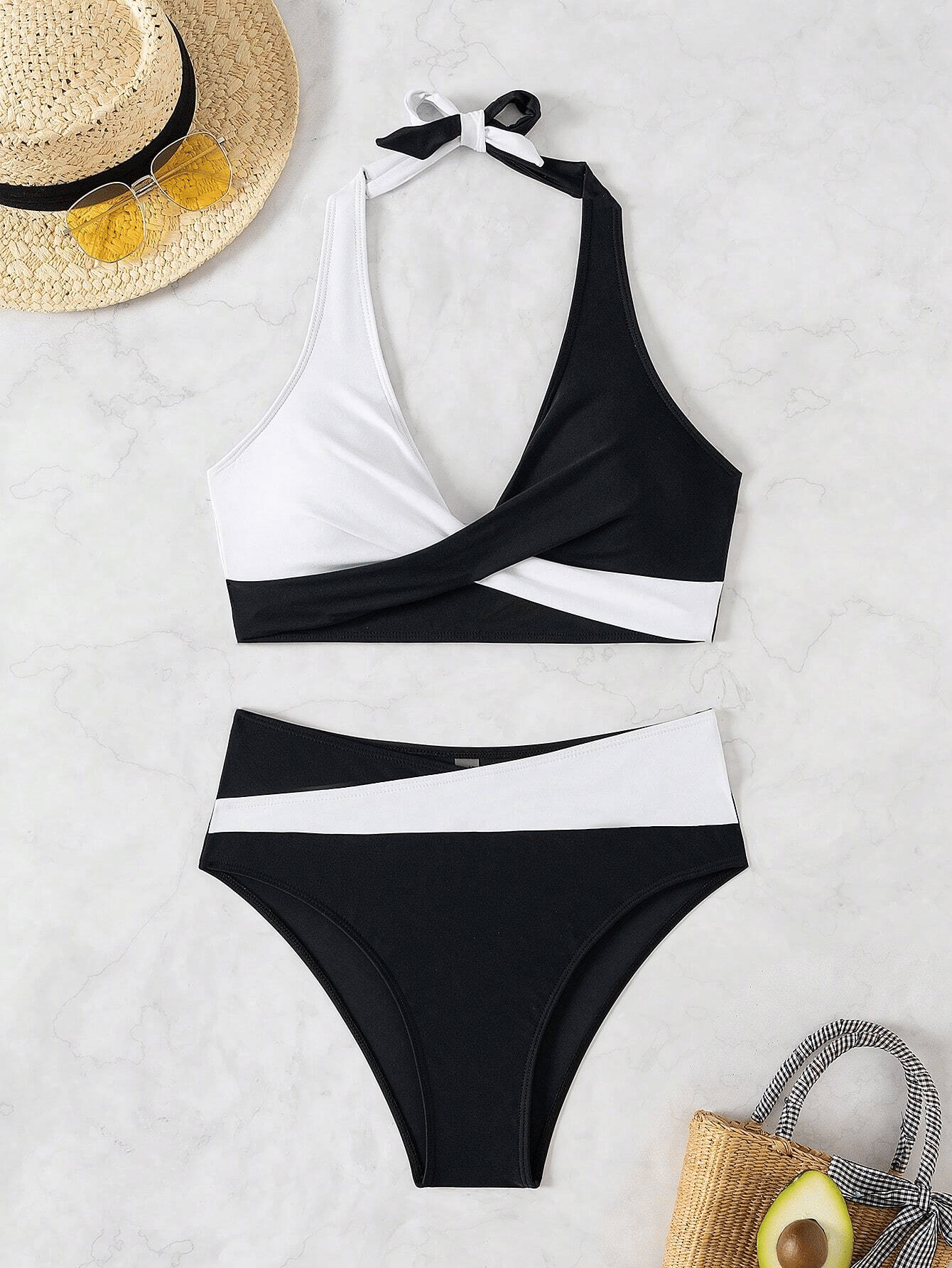 Women's two-piece multi color quick drying fashionable bikini swimsuit - Premium Swimsuit Set from Doba - Just $29.48! Shop now at Handbags Specialist Headquarter