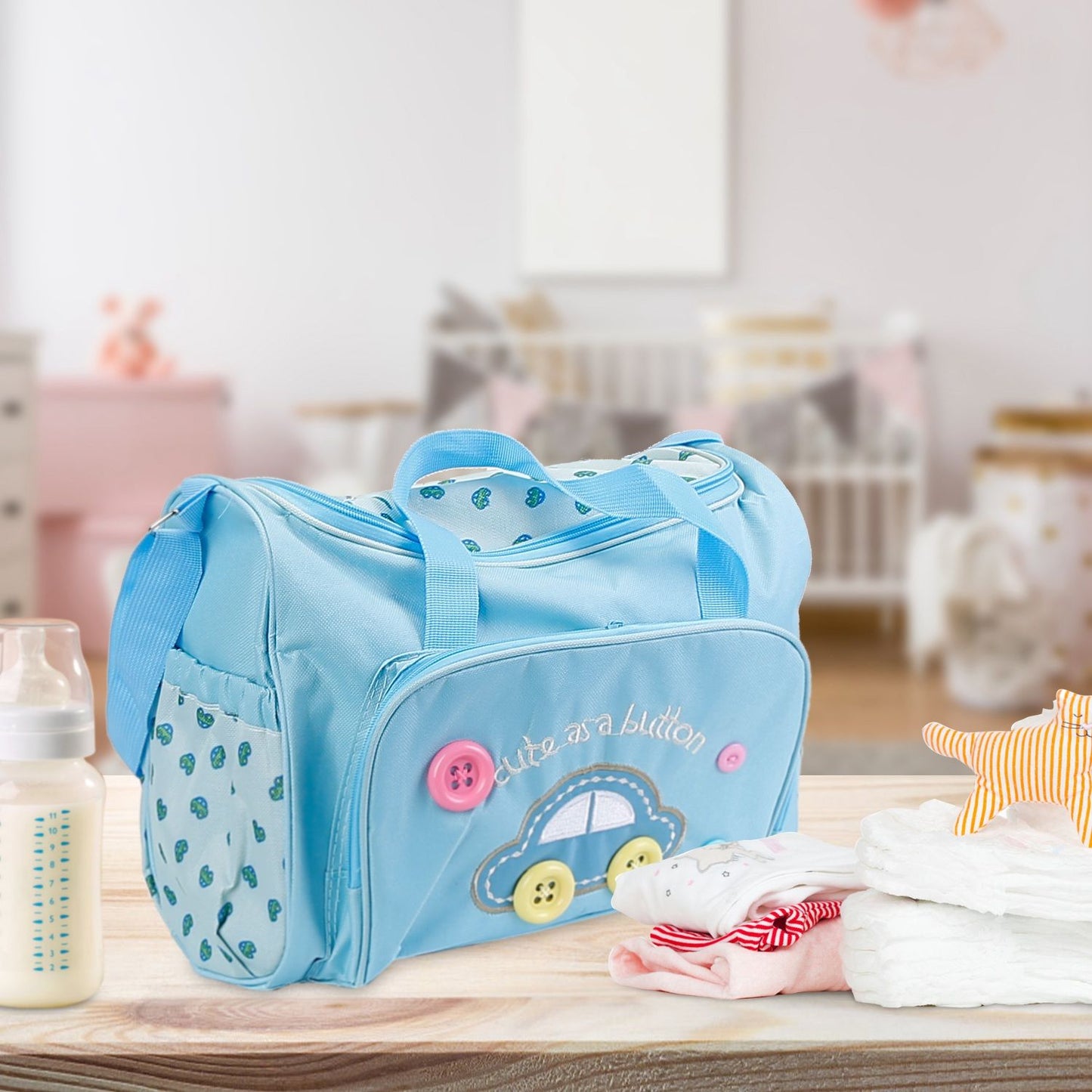 4Pcs Diaper Bag Tote Set Baby Napping Changing Bag Shoulder Mummy Bag - Premium Diaper Bags Set from Doba - Just $63.60! Shop now at Handbags Specialist Headquarter