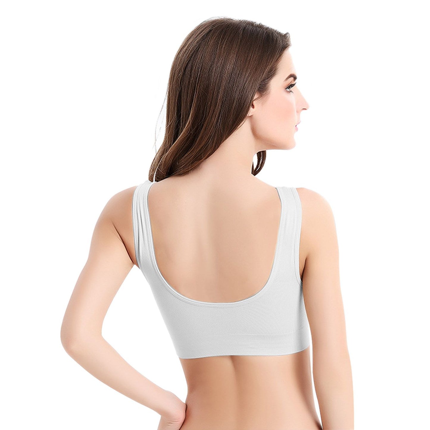 3 Pack Sport Bras For Women Seamless Wire free Bra Light Support Tank Tops For Fitness Workout Sports Yoga Sleep Wearing - Premium Tops from Doba - Just $32.50! Shop now at Handbags Specialist Headquarter