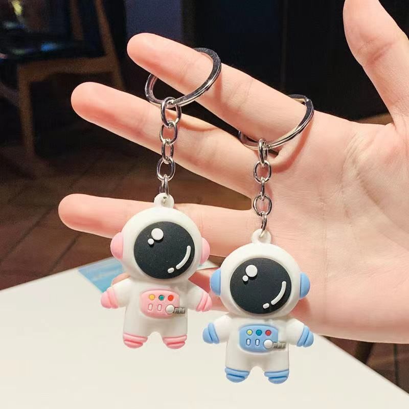 Cartoon Astronaut Keychain PVC Pendant - Premium Key chain from Doba - Just $14.60! Shop now at Handbags Specialist Headquarter