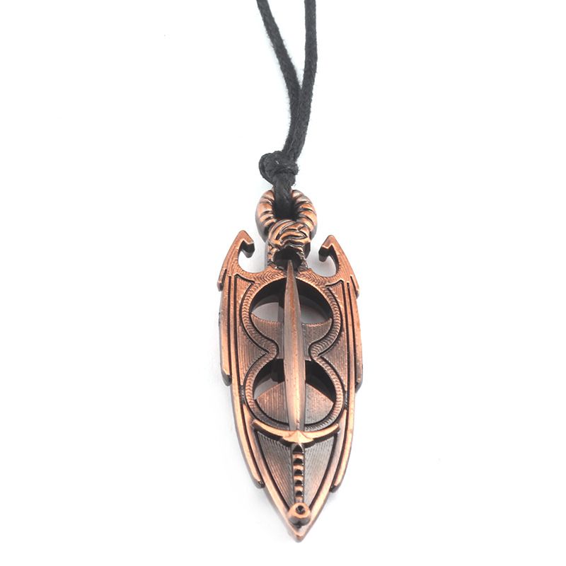 Openwork Gemstone Necklace Keychain Pendant Zinc Alloy - Premium Key chain from Doba - Just $15.05! Shop now at Handbags Specialist Headquarter