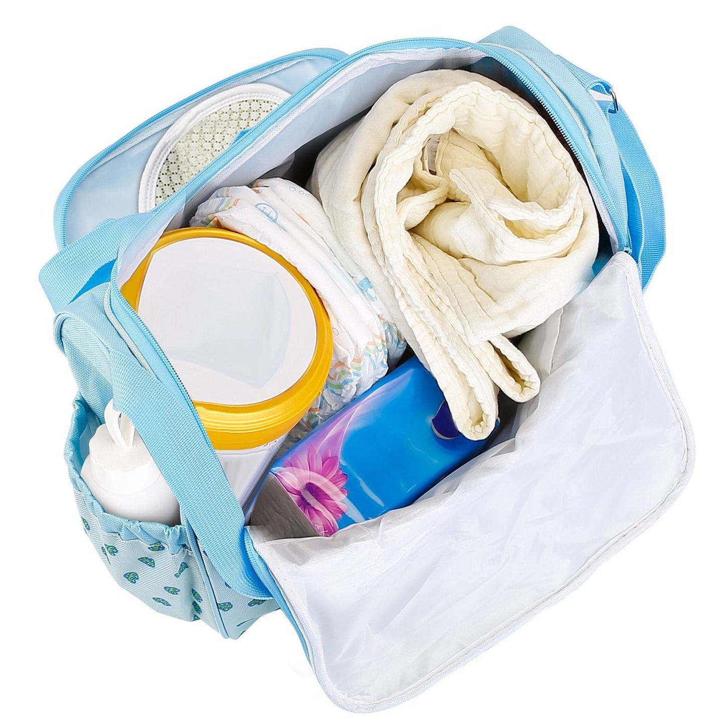 4Pcs Diaper Bag Tote Set Baby Napping Changing Bag Shoulder Mummy Bag - Premium Diaper Bags Set from Doba - Just $63.60! Shop now at Handbags Specialist Headquarter