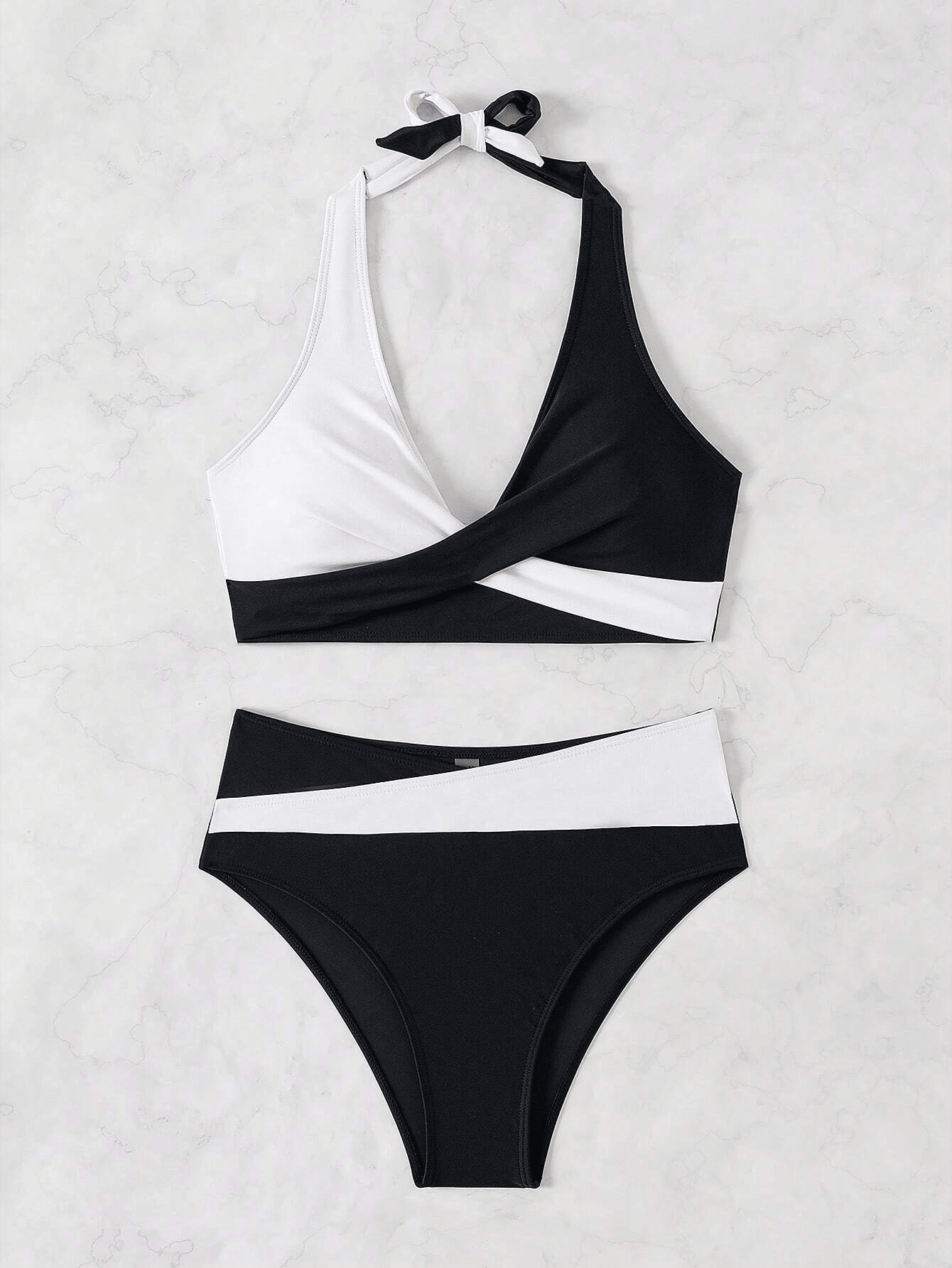 Women's two-piece multi color quick drying fashionable bikini swimsuit - Premium Swimsuit Set from Doba - Just $29.48! Shop now at Handbags Specialist Headquarter
