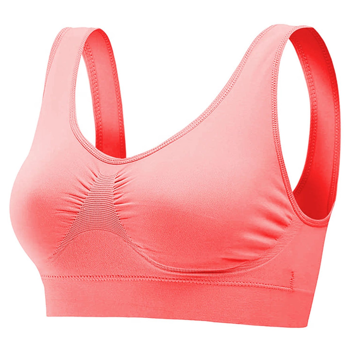 3 Pack Sport Bras For Women Seamless Wire free Bra Light Support Tank Tops For Fitness Workout Sports Yoga Sleep Wearing - Premium Tops from Doba - Just $32.50! Shop now at Handbags Specialist Headquarter