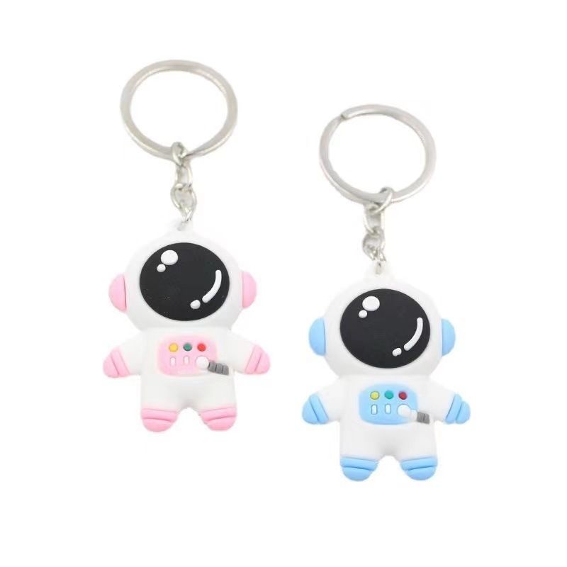 Cartoon Astronaut Keychain PVC Pendant - Premium Key chain from Doba - Just $14.60! Shop now at Handbags Specialist Headquarter
