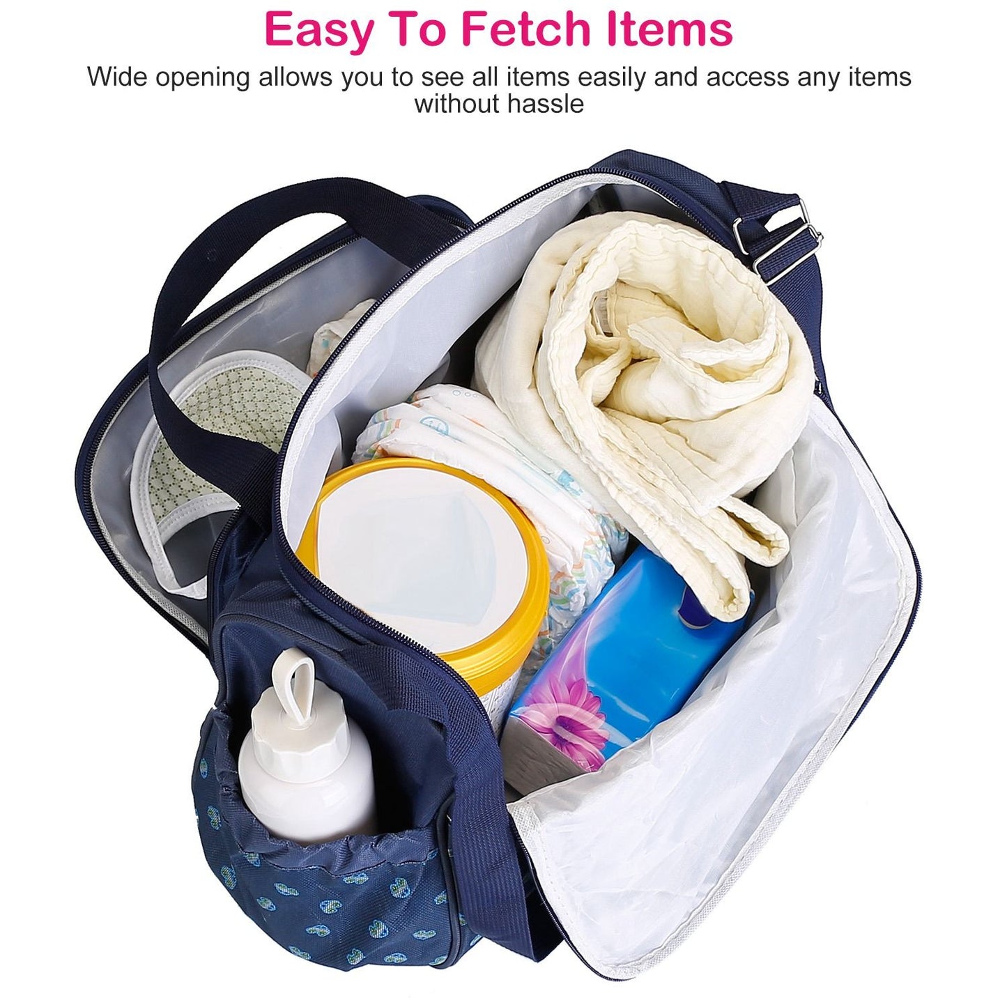 4Pcs Diaper Bag Tote Set Baby Napping Changing Bag Shoulder Mummy Bag - Premium Diaper Bags Set from Doba - Just $63.60! Shop now at Handbags Specialist Headquarter
