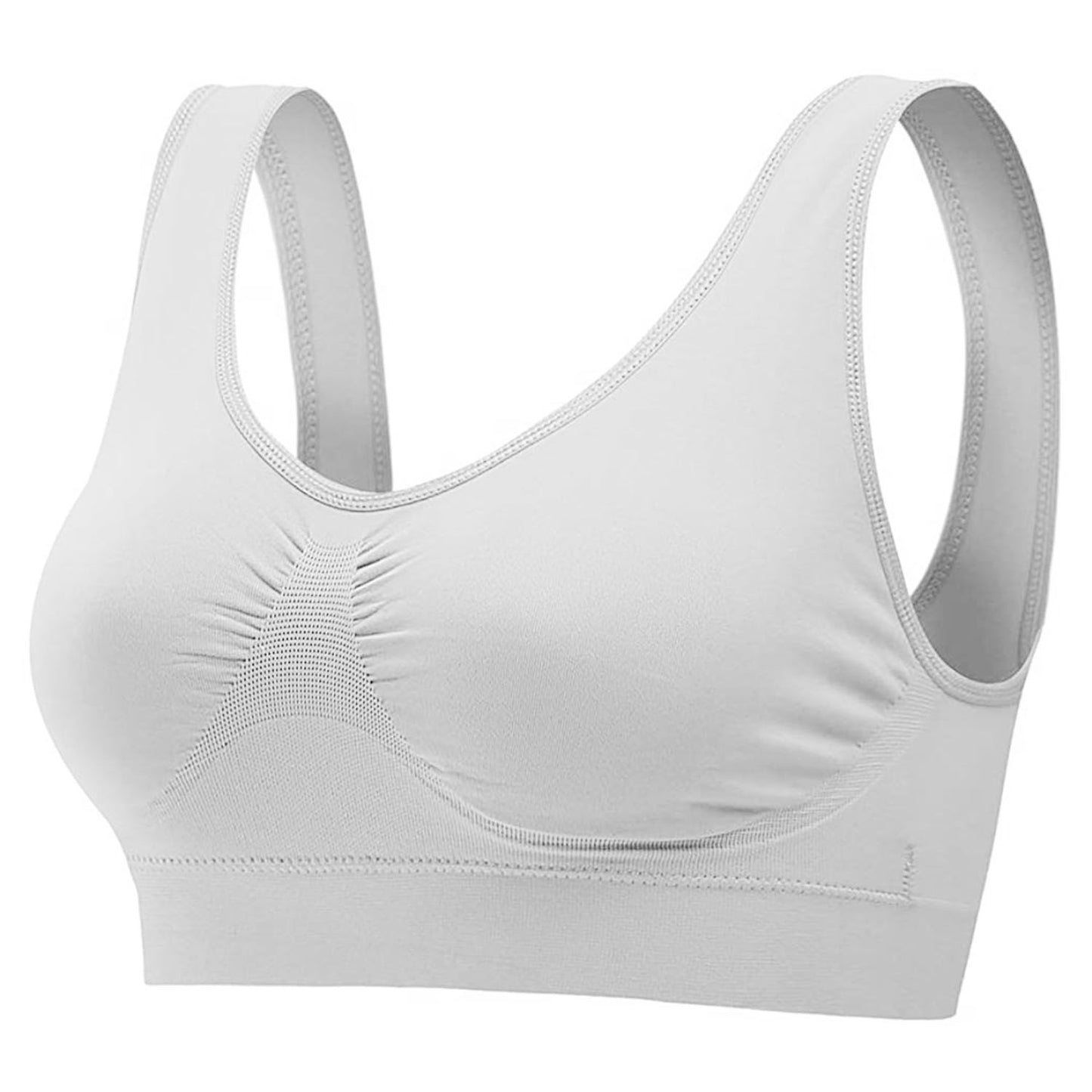 3 Pack Sport Bras For Women Seamless Wire free Bra Light Support Tank Tops For Fitness Workout Sports Yoga Sleep Wearing - Premium Tops from Doba - Just $32.50! Shop now at Handbags Specialist Headquarter