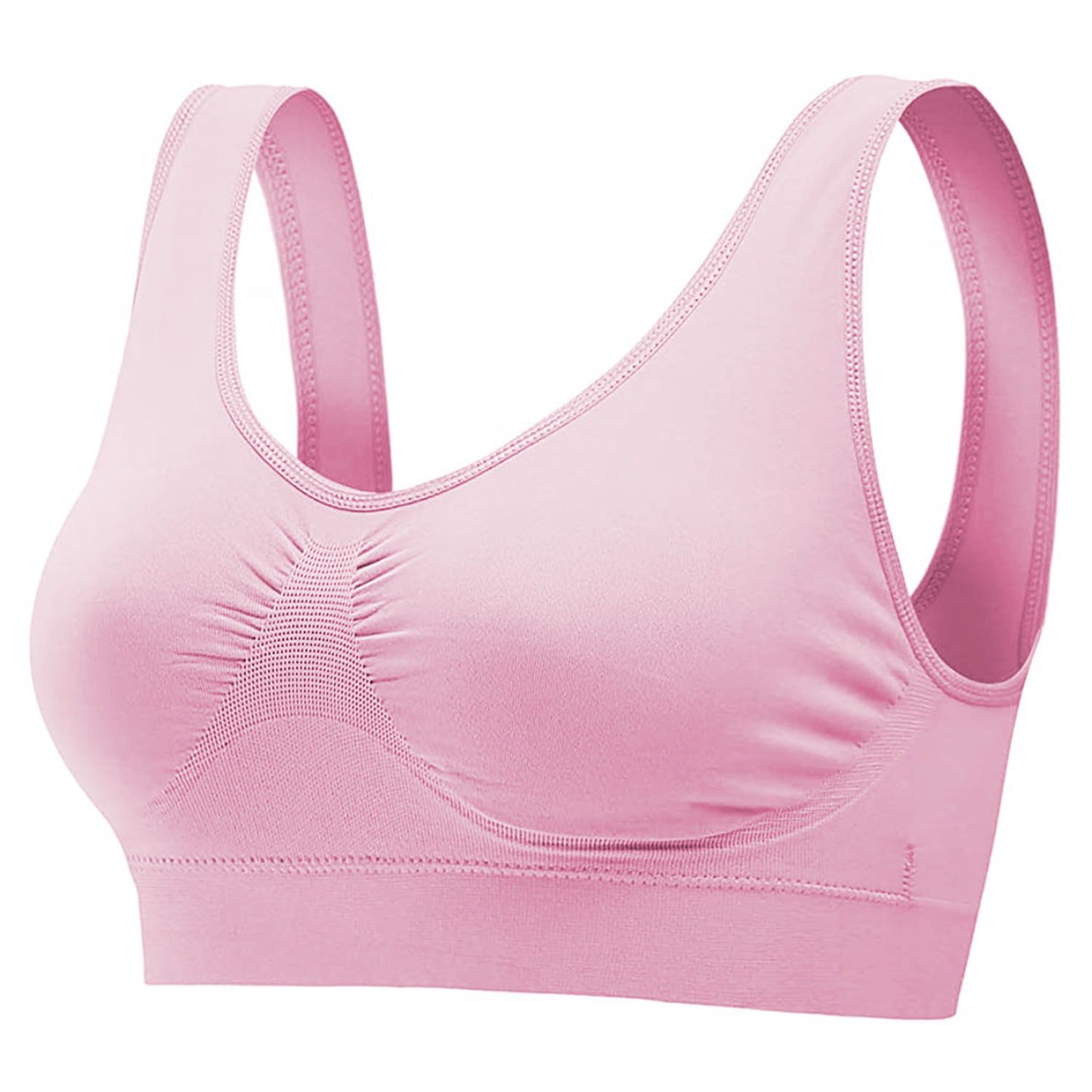 3 Pack Sport Bras For Women Seamless Wire free Bra Light Support Tank Tops For Fitness Workout Sports Yoga Sleep Wearing - Premium Tops from Doba - Just $32.50! Shop now at Handbags Specialist Headquarter