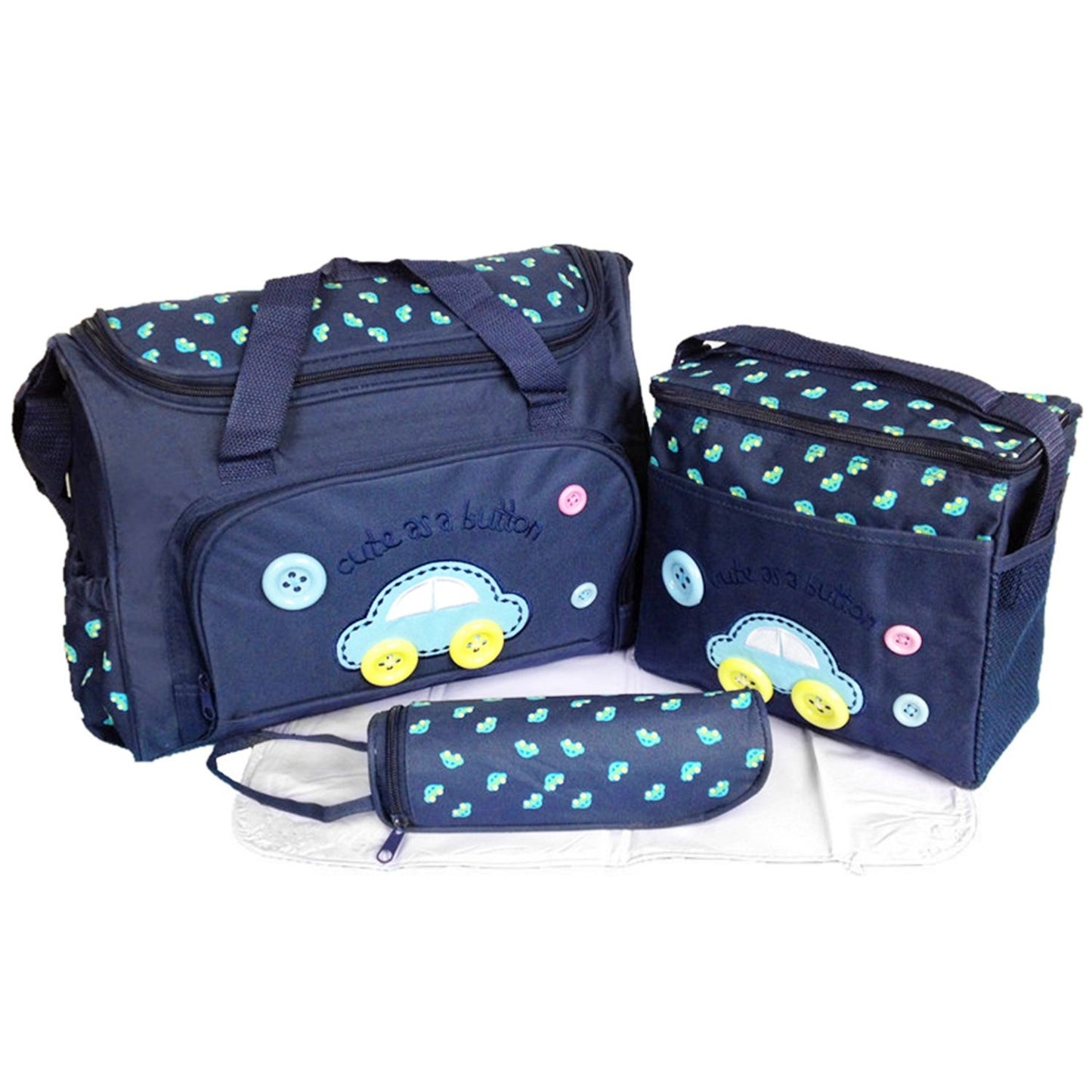 4Pcs Diaper Bag Tote Set Baby Napping Changing Bag Shoulder Mummy Bag with Diaper Changing Pad - Premium Diaper Bags Set from Doba - Just $79.65! Shop now at Handbags Specialist Headquarter