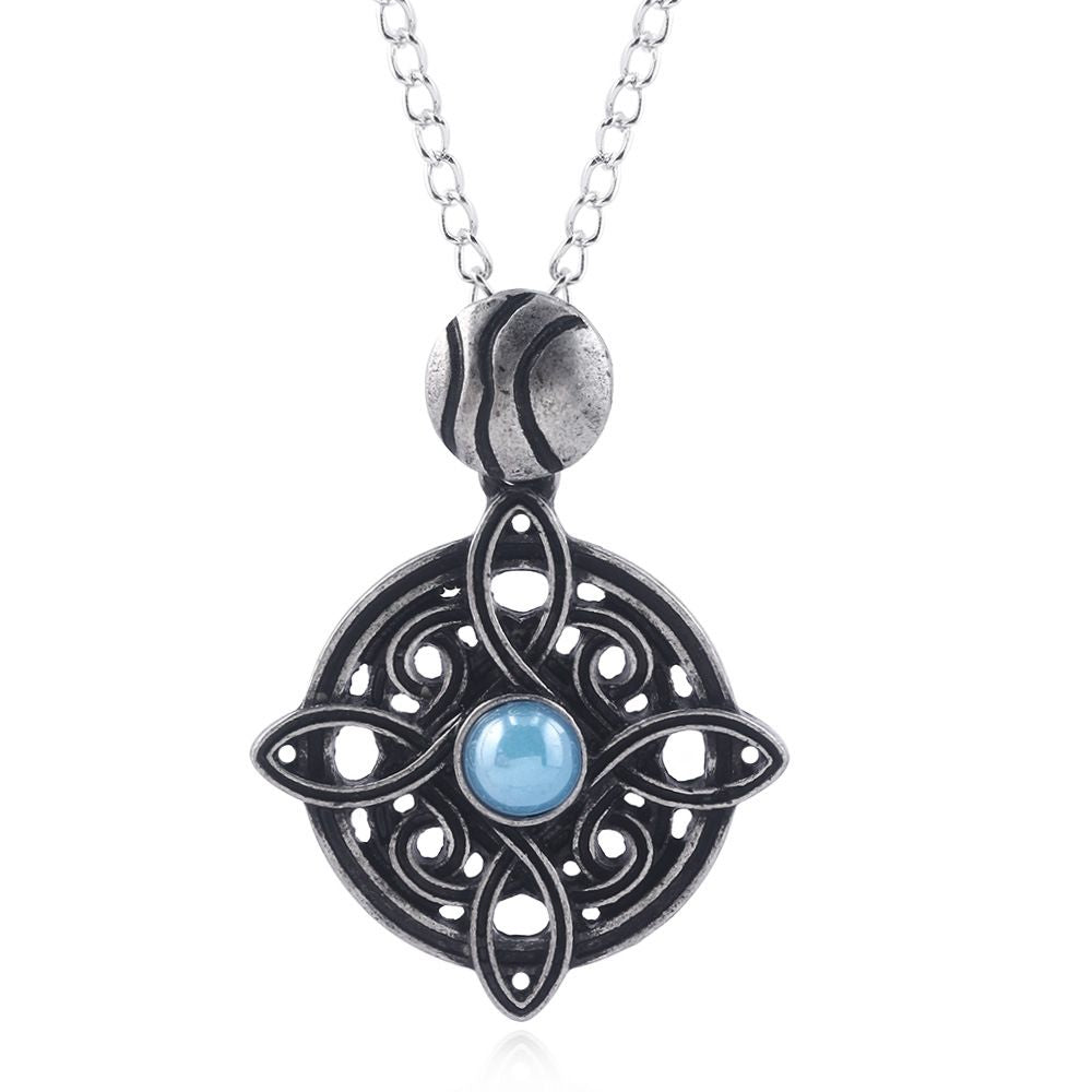 Openwork Gemstone Necklace Keychain Pendant Zinc Alloy - Premium Key chain from Doba - Just $15.05! Shop now at Handbags Specialist Headquarter