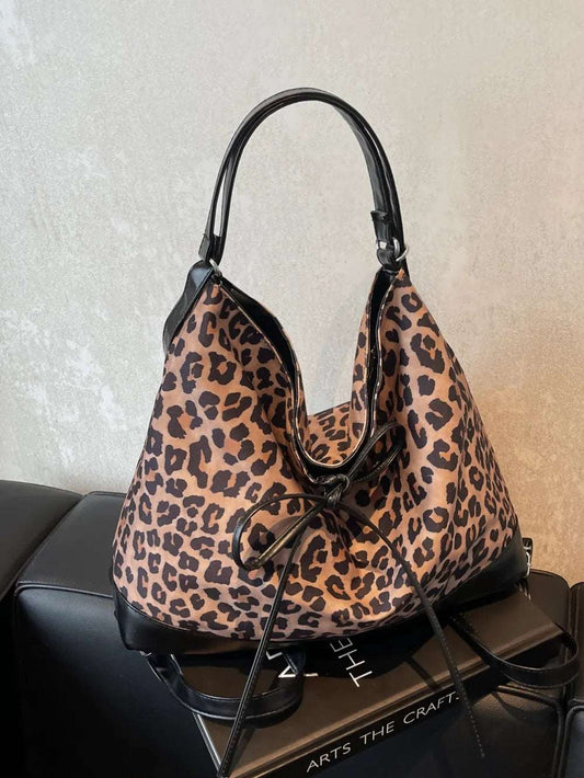 Leopard Dual Purpose Crossbody Bag - Premium Crossbody Bag from Trendsi - Just $19.99! Shop now at Handbags Specialist Headquarter