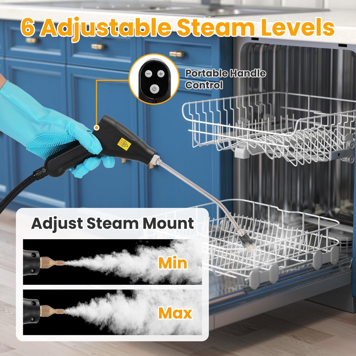 JetClean Pro: 1500W Handheld Cleaner with 8 Tools