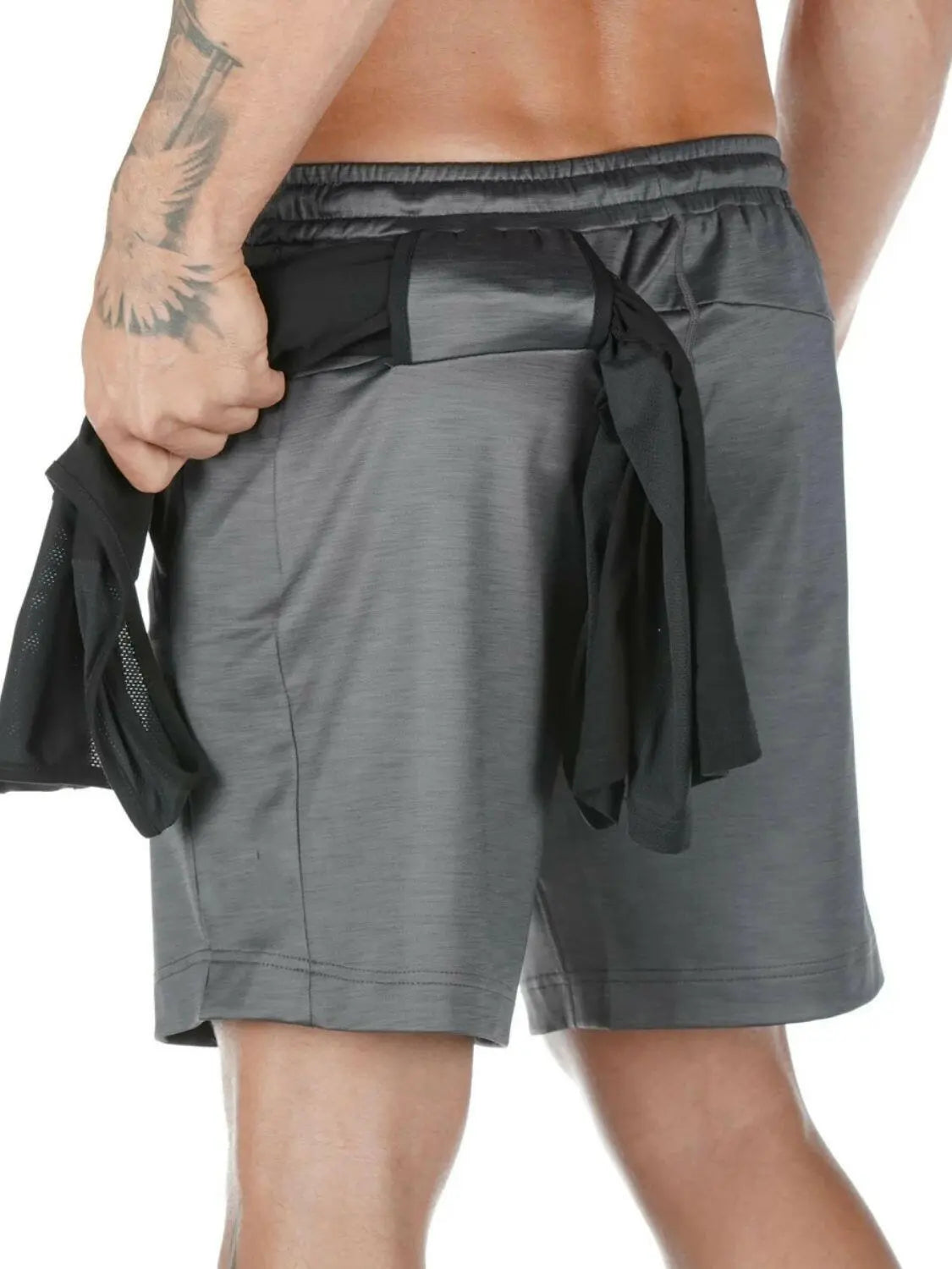 Men's Drawstring Active Shorts with Pockets.