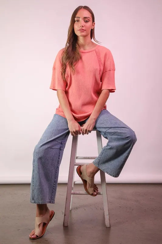 VERY J Wide Leg Comfy Jeans - Premium Women / Jeans & Denim from Trendsi - Just $46.64! Shop now at Handbags Specialist Headquarter