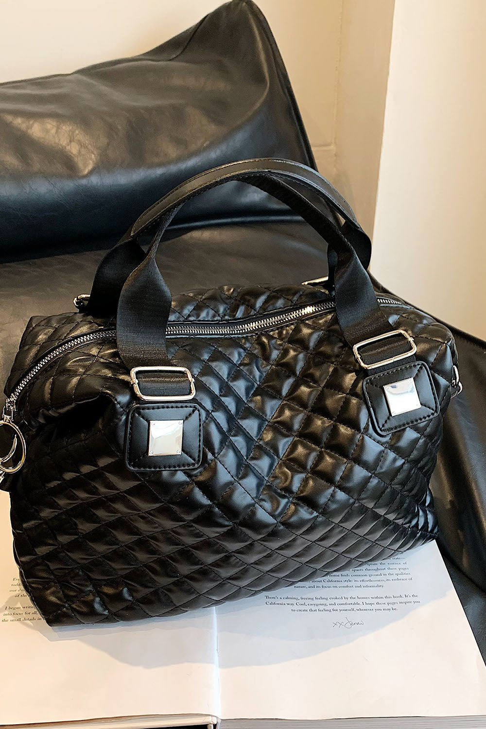 PU Leather Handbag - Premium Handbags from Trendsi - Just $33.99! Shop now at Handbags Specialist Headquarter