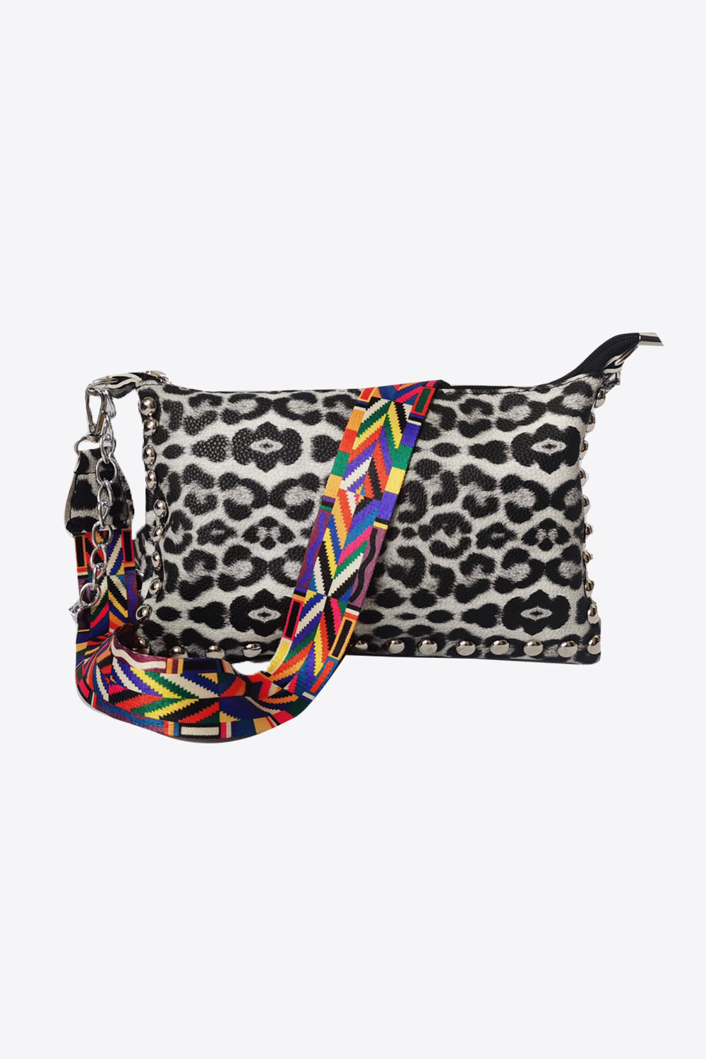 Adored PU Leather Studded Shoulder Bag - Premium handbags from Trendsi - Just $24.99! Shop now at Handbags Specialist Headquarter