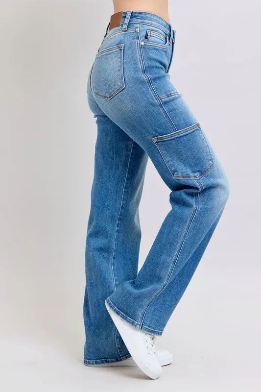 Judy Blue Full Size High Waist 90's Straight Jeans Plus Size - Premium Women / Jeans & Denim from Trendsi - Just $67.99! Shop now at Handbags Specialist Headquarter