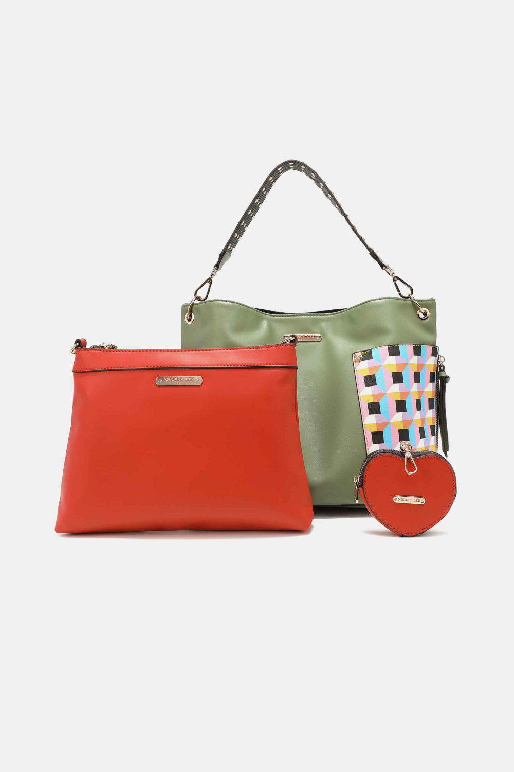 Nicole Lee USA Quihn 3-Piece Handbag Set - Premium Handbags from Trendsi - Just $66.99! Shop now at Handbags Specialist Headquarter